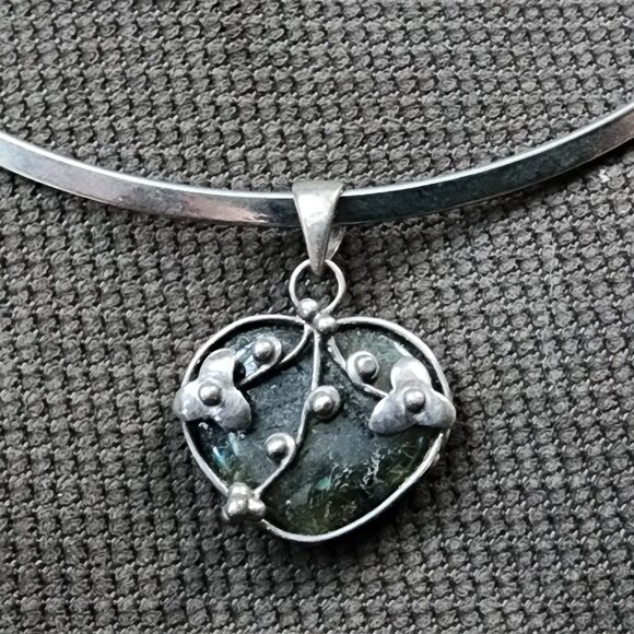 Etsy Floating Heart Bangle Necklace - Picture 7 of 15